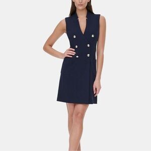 NWT Classic Nautical Tommy Hilfiger Navy Sleeveless Dress Sz. 6 ❤️